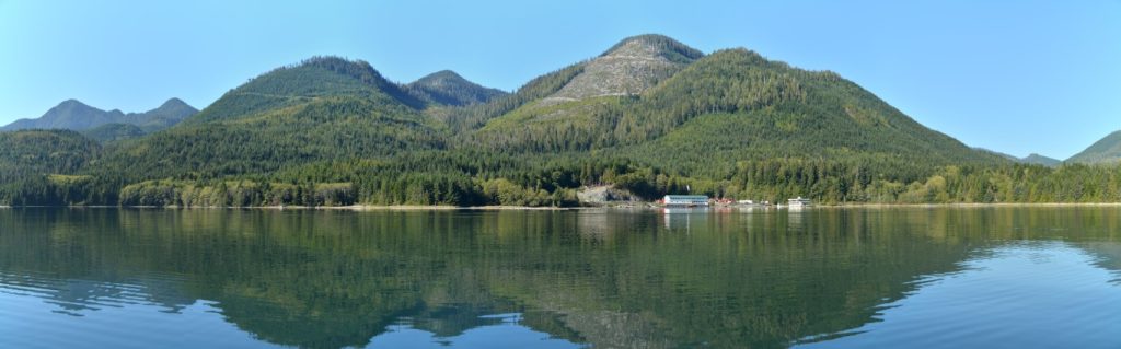 Image of Kendrick Inlet, which is located east of Nootka Island, west of Strange Island.