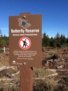 Butterfly Reserve sign